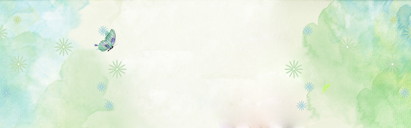 春天水墨渐变绿banner，高清JPG/PSD商务科技设计素材下载