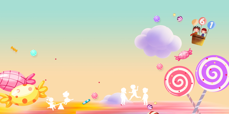 手绘卡通背景图，高清JPG及PSD设计素材下载