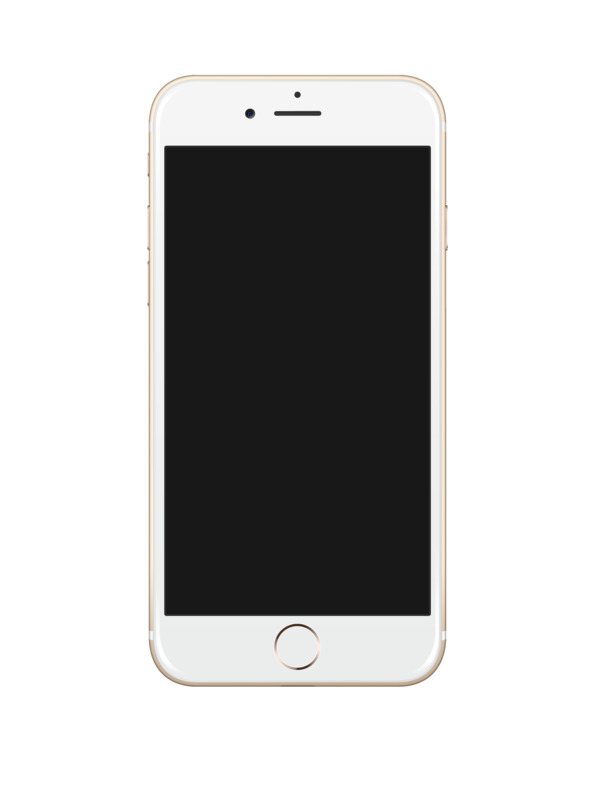 iPhone 7白色高清PNG透明图片，漂浮元素几何图AI设计素材免费下载
