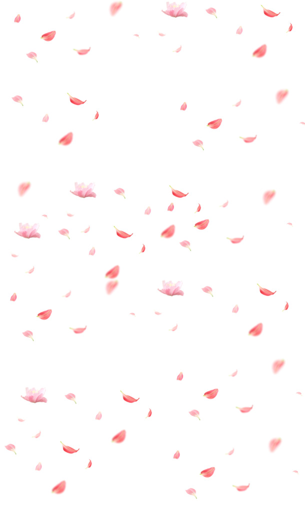 卡通粉色漂浮花瓣，高清PNG透明图片与PSD设计素材，免费下载