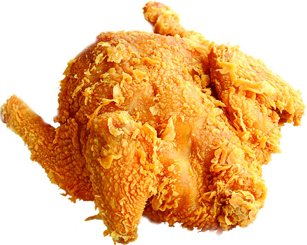 美食脆皮炸鸡PNG透明图，高清动物装饰元素PSD设计素材下载