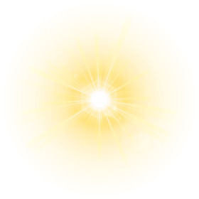 太阳光晕镜头炫光PNG素材，高清透明装饰特效设计下载