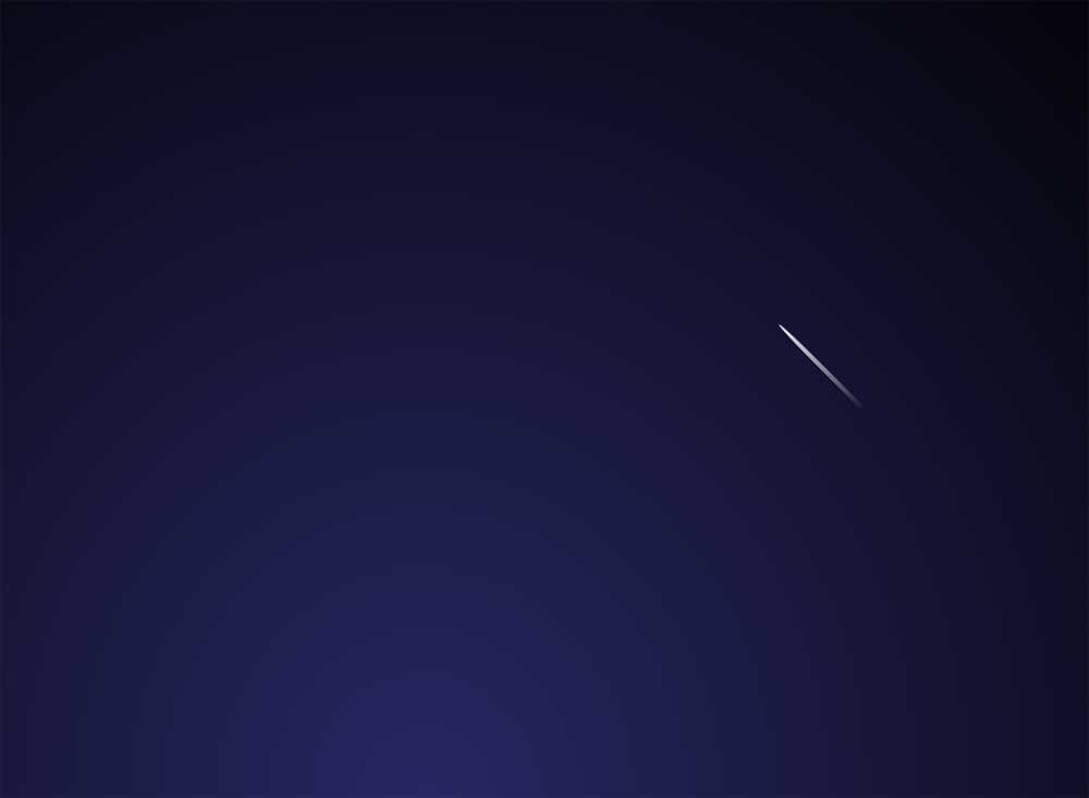 夜空中流星划过背景特效