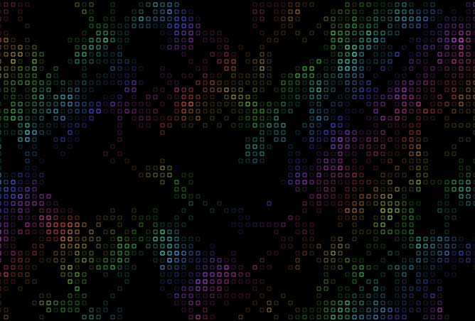 html5 canvas彩色像素动画特效