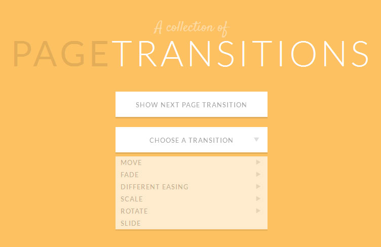 jquery css3 animation属性多个页面切换动画按钮菜单控制页面切换动画
