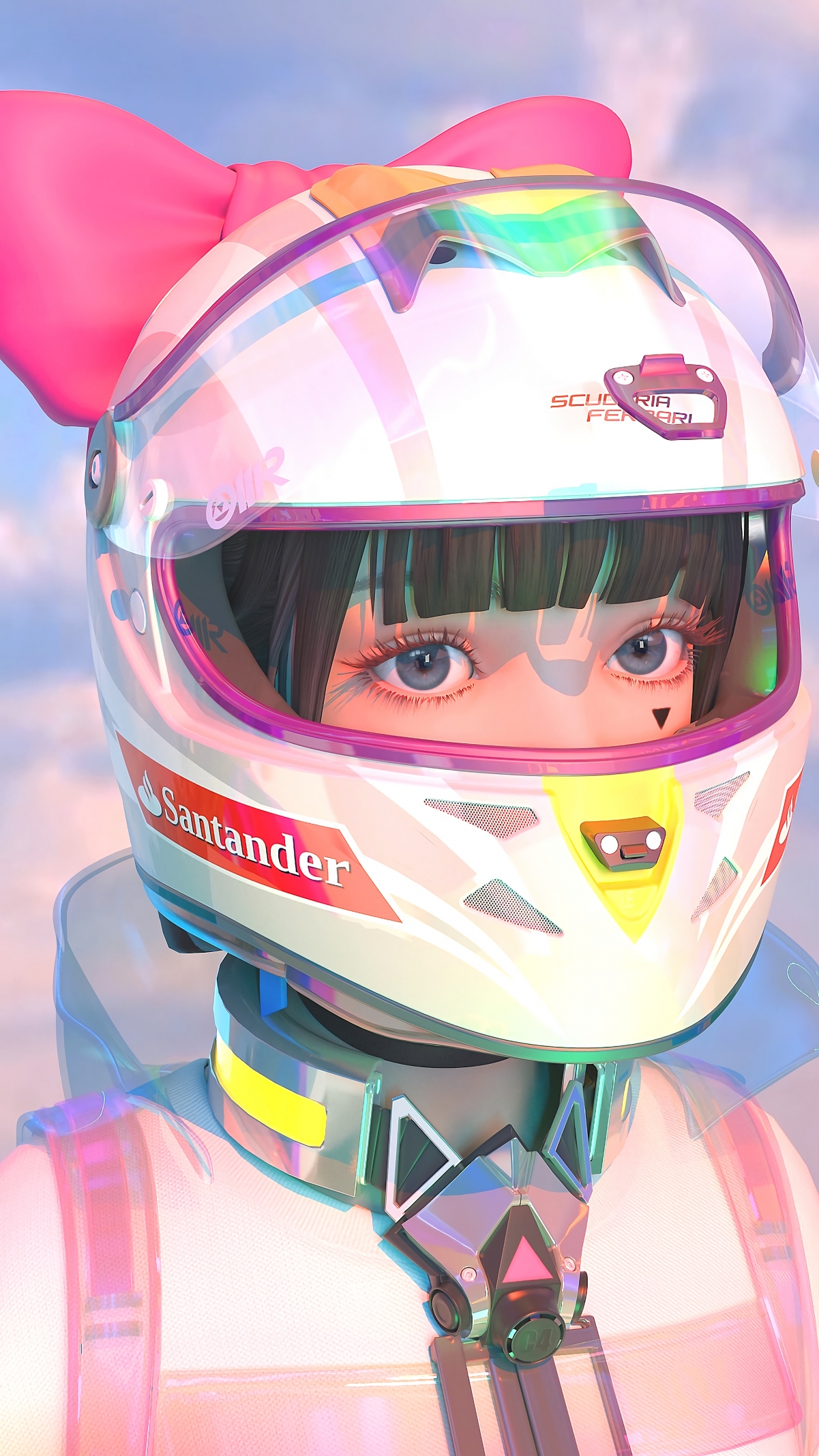 集原美头盔动漫竖版壁纸，4K超清2160x3840，手机专属高清图片下载
