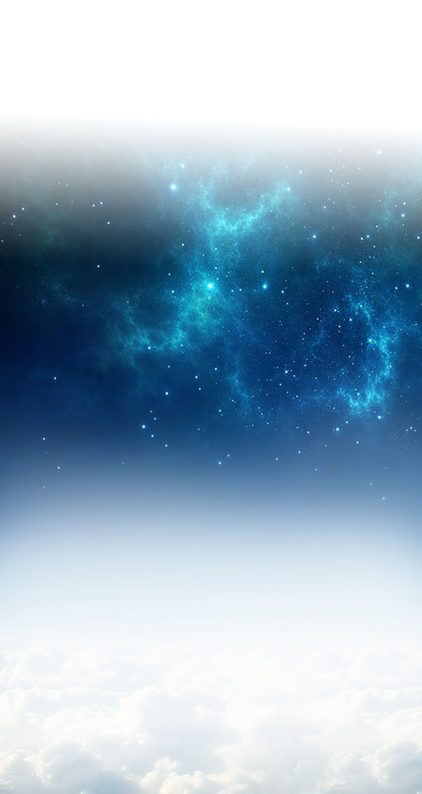 浩瀚星空云朵PNG透明背景，高清海报设计素材免费下载