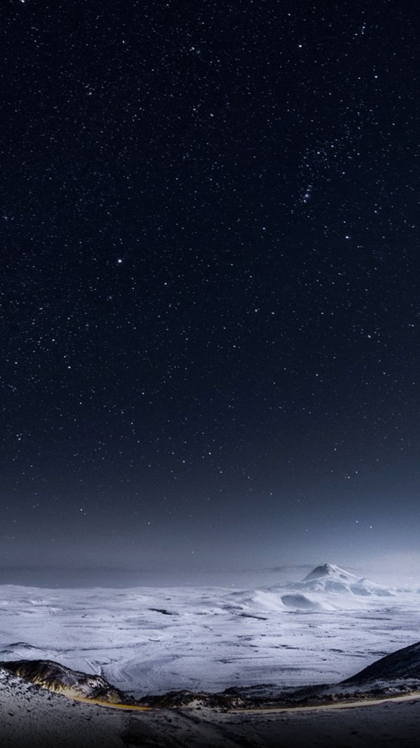 雪地星空高清PNG透明背景，摄影风景PSD设计素材免费下载