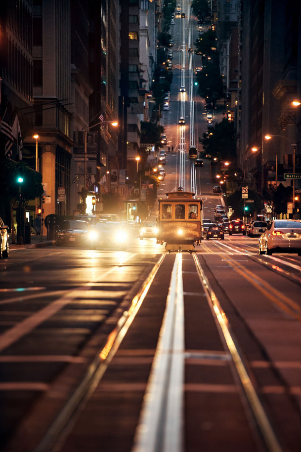 城市夜景街道车辆PNG透明背景摄影PSD设计素材，高清下载