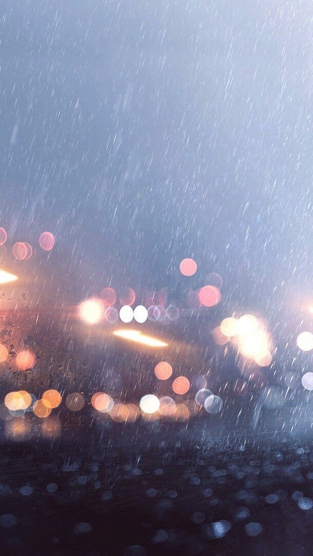 天空降雨红色光晕彩绘PNG透明背景素材，H5设计高清下载