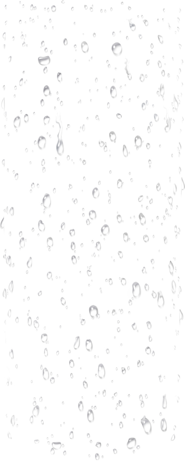 夏日清凉水珠PNG透明素材，高清特效PSD设计元素下载