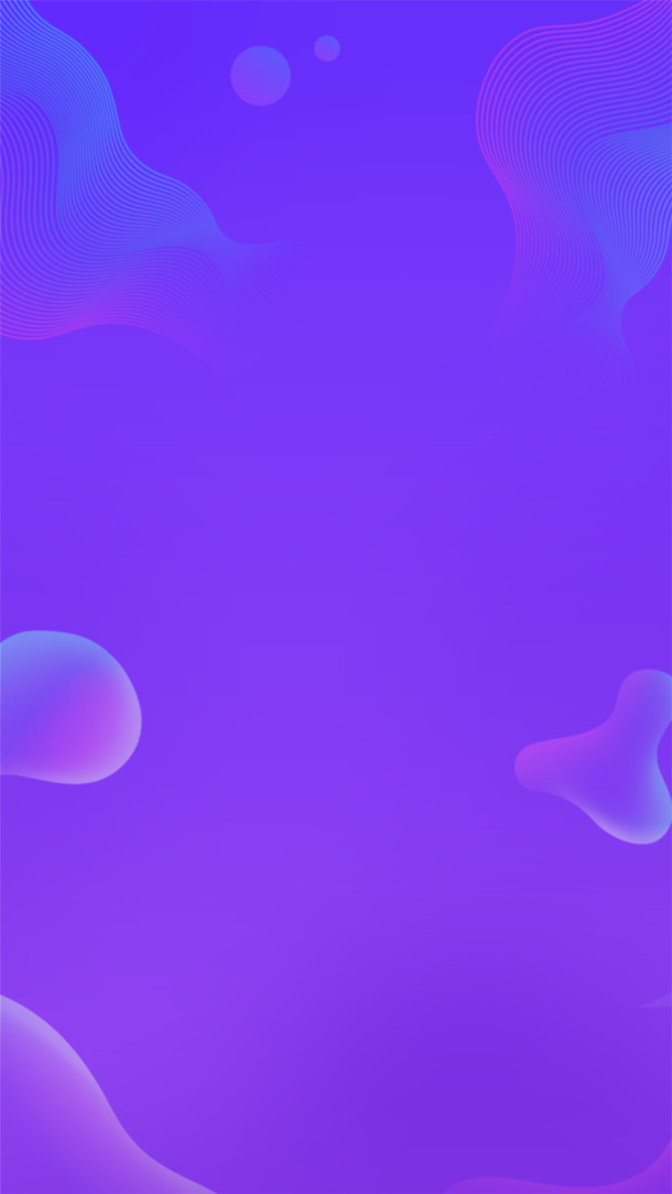 蓝紫色渐变花纹背景PNG素材，高清透明、几何扁平设计元素，AI格式下载