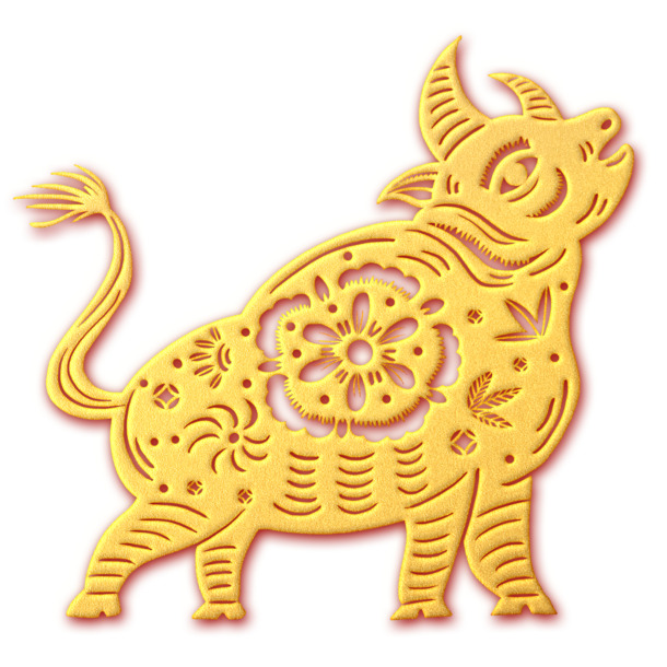 牛年新春装饰，精选高清PNG透明图片，动物元素丰富，一键下载春节素材