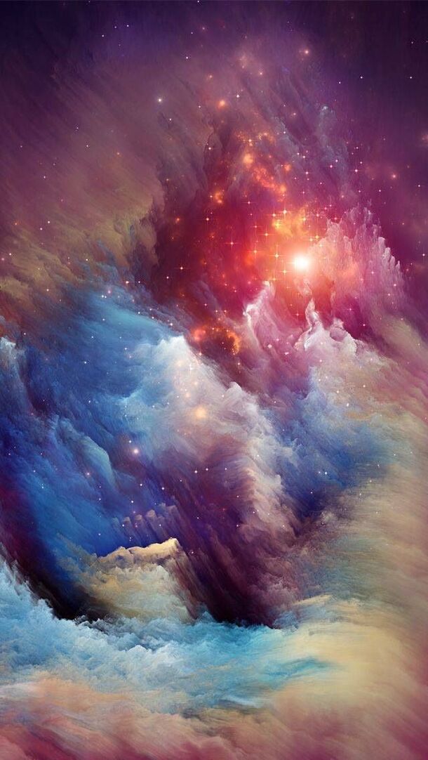 绚丽宇宙星云星辰，抽象梦幻PNG透明图片背景，设计素材高清下载