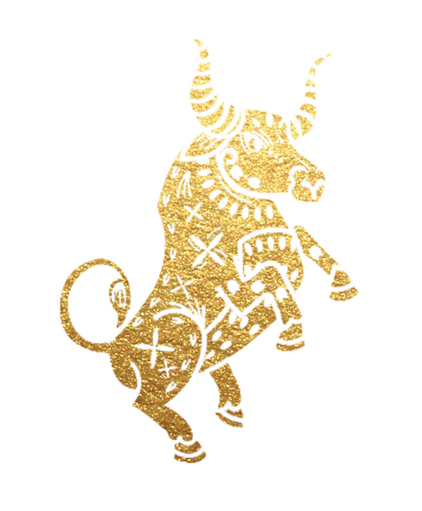 2021牛年大吉，高清金牛PNG透明图片，动植物元素动物设计素材免费下载