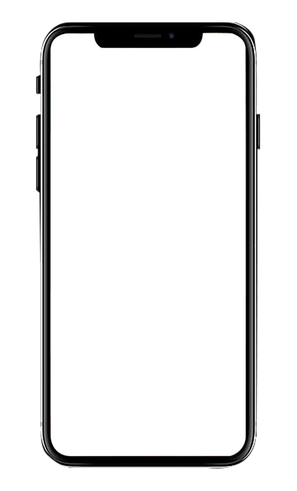 黑色免扣IPHONEX PNG素材，高清透明图片，生活用品设计元素下载