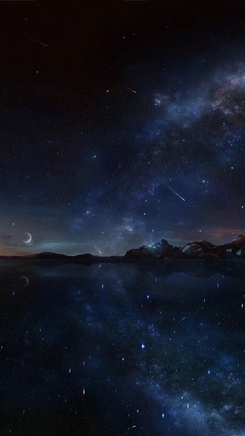 夜空星辰H5背景高清JPG摄影/风光PSD设计素材下载