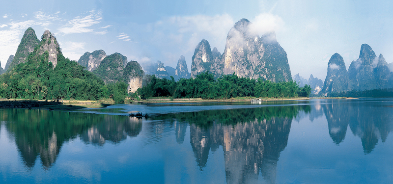 山水风景旅游海报素材，高清JPG背景/PSD设计图下载