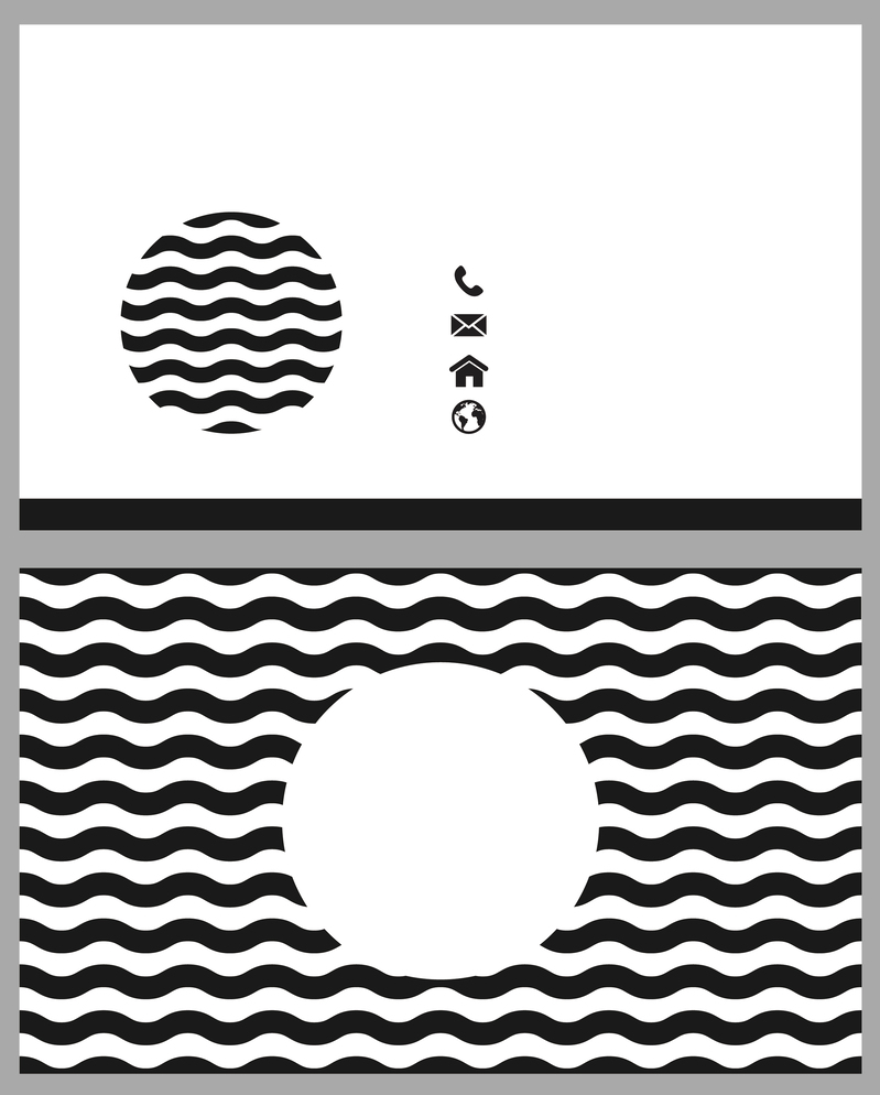 简约波浪名片背景素材，高清JPG图片，文艺清新风格，AI设计元素，免费下载