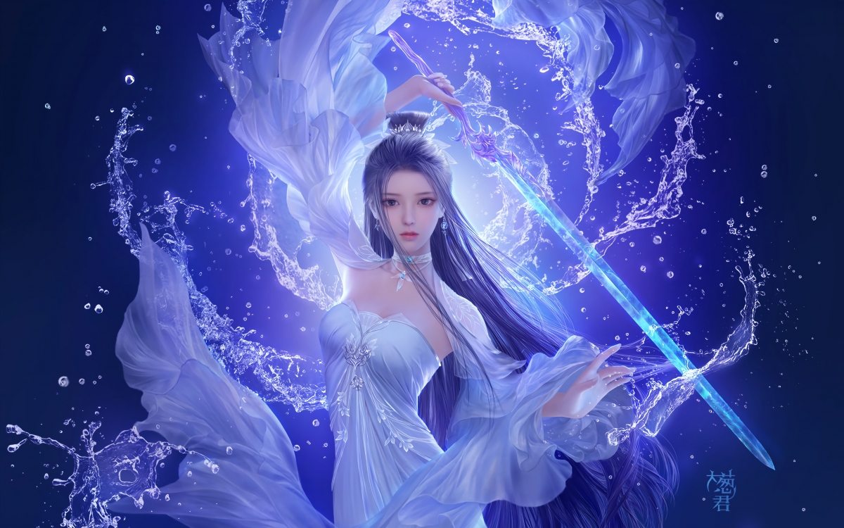 诛仙陆雪琪绝美4K壁纸，超清3920x2450分辨率，游戏迷必备高清图片下载
