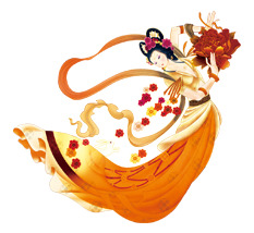 中秋节嫦娥PNG透明图片，高清节日元素，设计素材免费下载