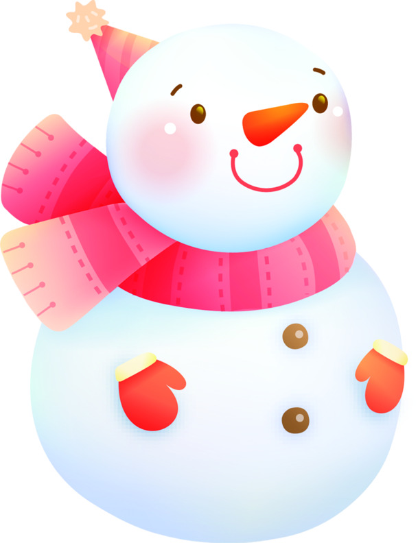 雪人主题温情暖冬，高清PNG透明图片素材，圣诞节节日元素下载