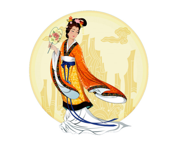 中秋佳节必备，嫦娥高清PNG透明图片，创意节日元素，免费下载设计素材