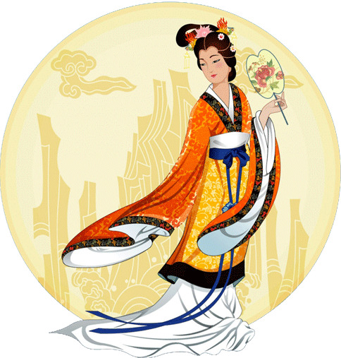 中秋节，嫦娥奔月高清PNG透明图片，精美节日元素设计素材免费下载