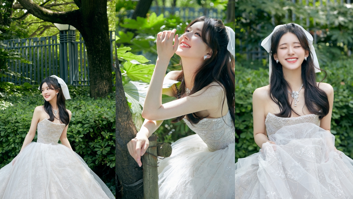 赵露思公主裙闪耀瞬间，4K高清美女壁纸，3840x2160分辨率，免费下载