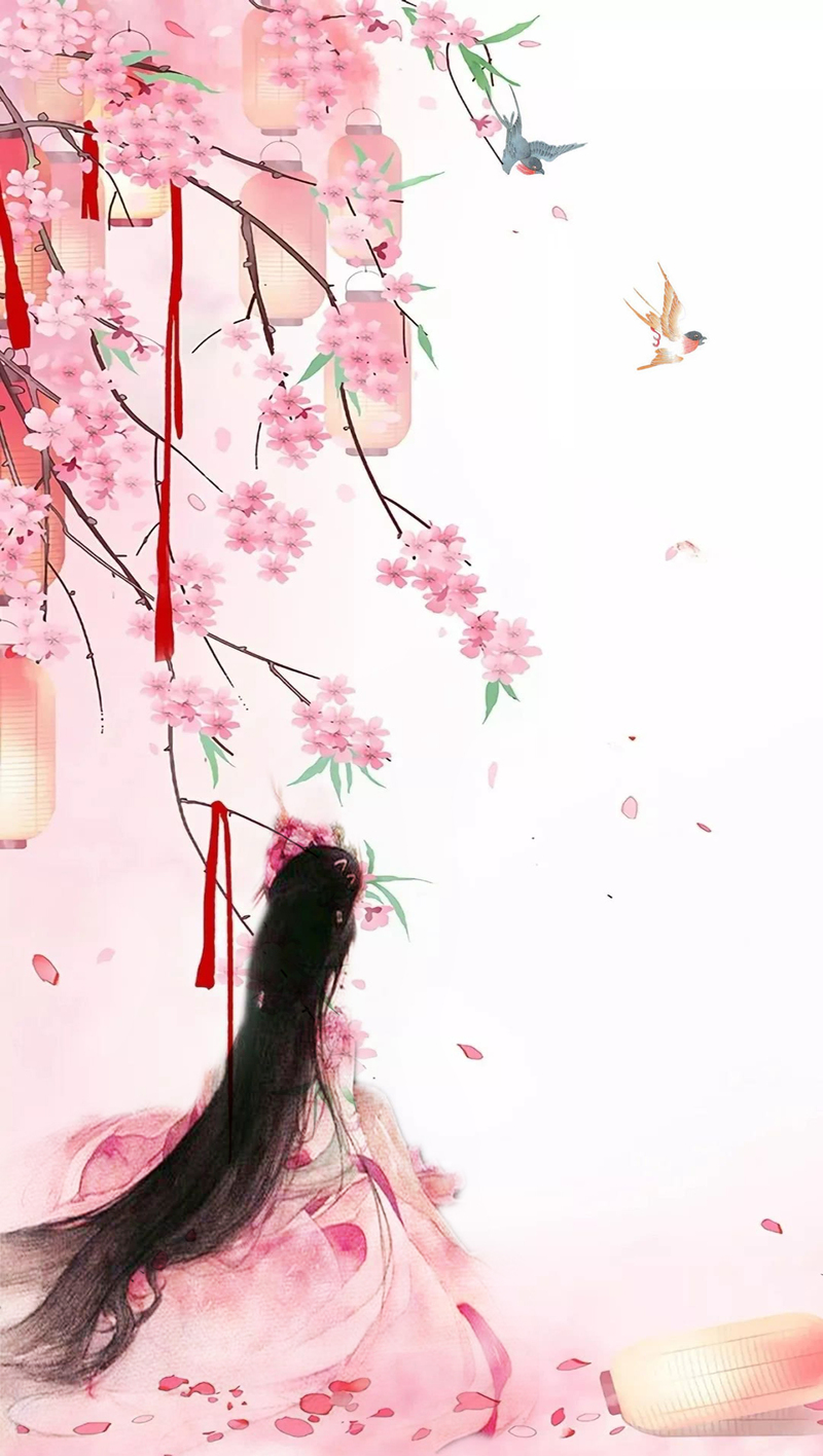 古风美女共赴约定，高清JPG与清新PSD设计素材，一键下载尽享文艺之美