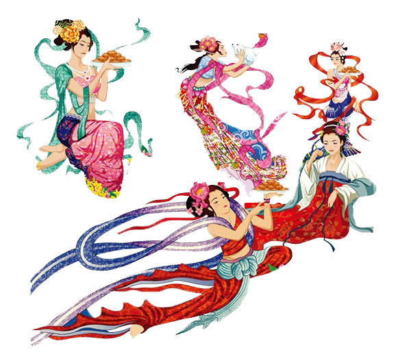中秋节嫦娥高清PNG透明图片，节日元素设计素材免费下载