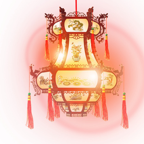 中秋节，灯笼PNG透明图片及多图层高清素材，设计必备，免费下载