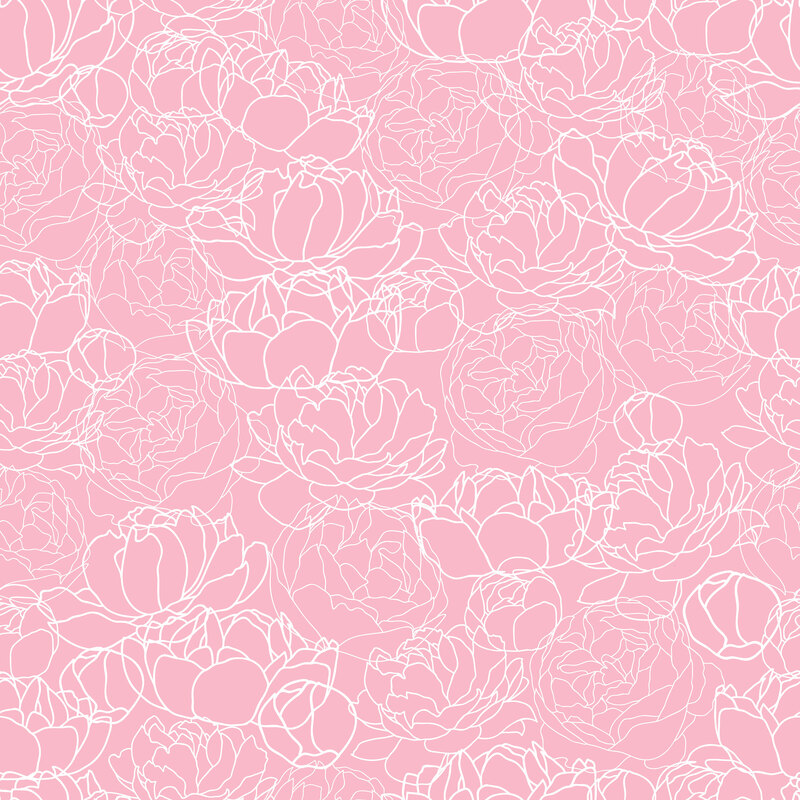 粉色牡丹花纹矢量背景，高清JPG与EPS设计素材下载，质感纹理俱佳