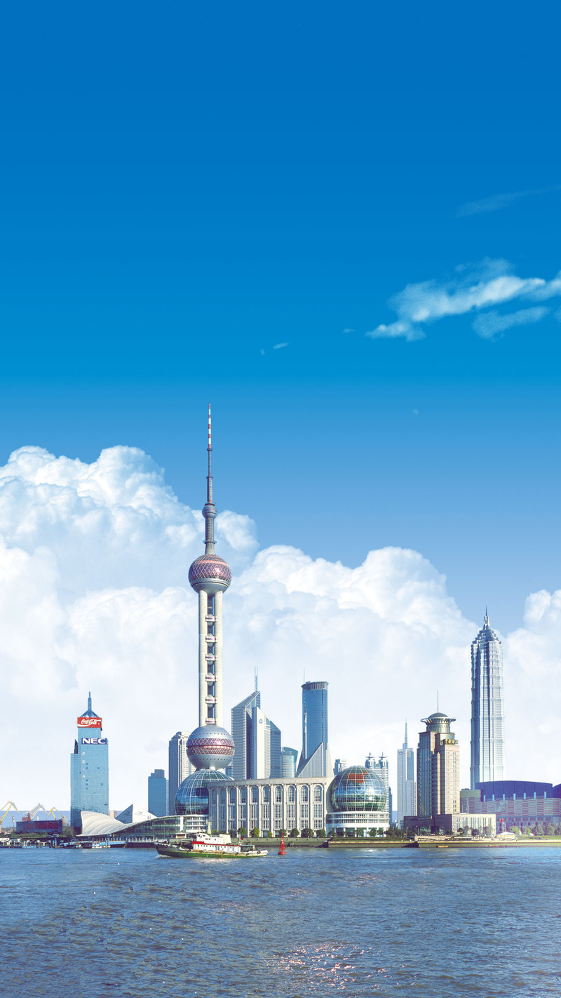 上海东方明珠PSD分层背景，高清JPG图片下载，风景设计素材精选