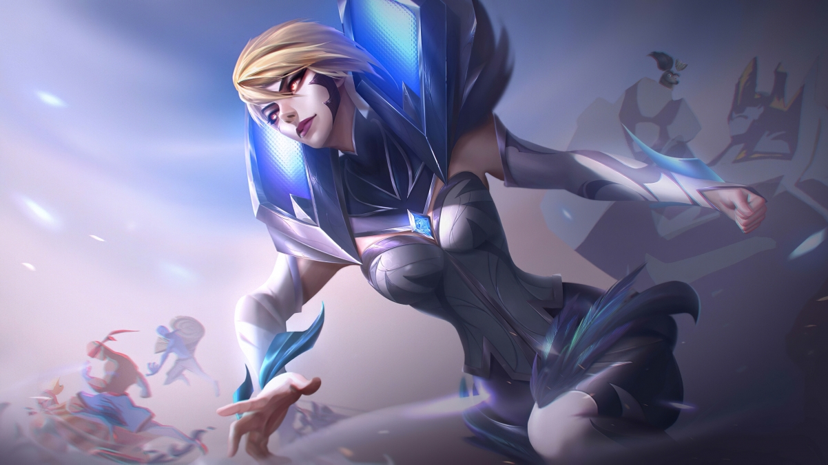 LOL英雄联盟，虚空之女卡莎4K超清插画壁纸，3840x2160分辨率，免费下载！