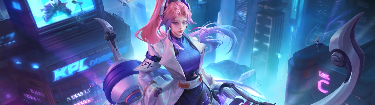 伽罗天狼溯光者超高清壁纸，王者荣耀专属5120x1440双屏4K游戏美图，一键下载！