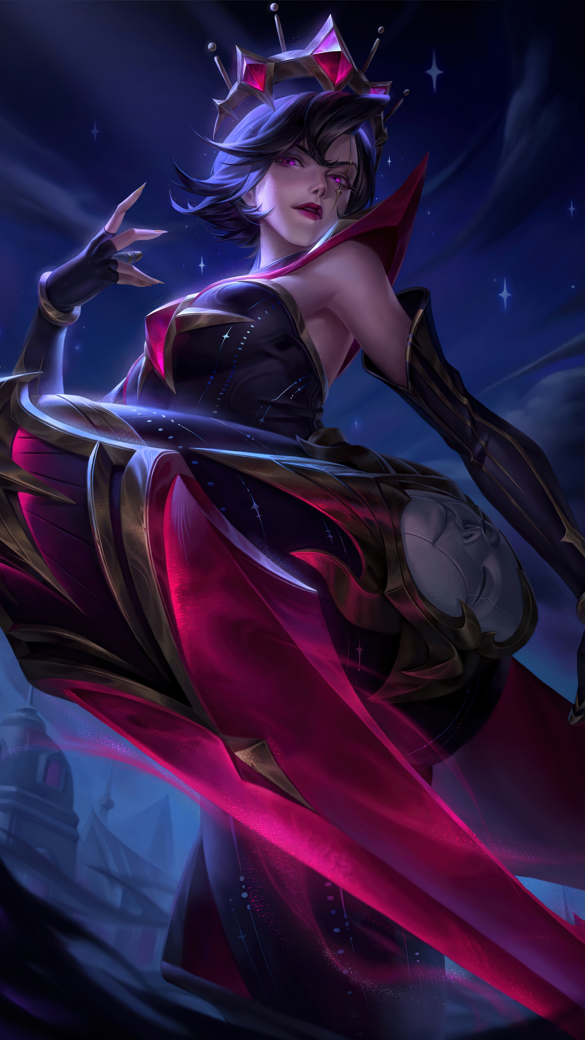 英雄联盟LOL青钢影，莫测之影卡蜜尔4K超清手机壁纸，2160x3840分辨率免费下载