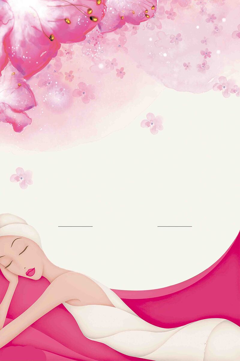 美容养生会馆促销宣传，简约高清设计素材，JPG/PSD格式下载