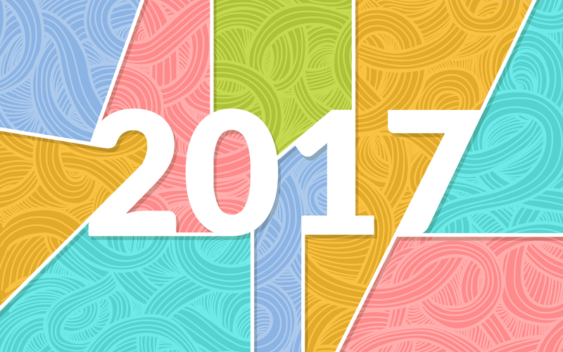 2017新年拼接色块海报背景，高清JPG+扁平简约AI设计素材下载