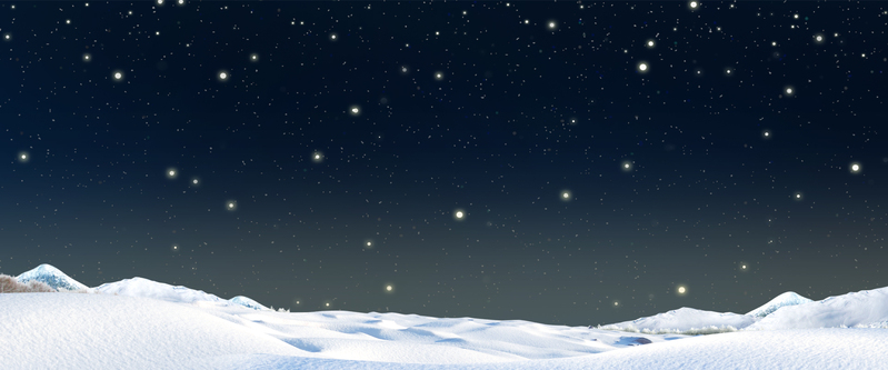 星空雪地梦幻海报背景，黑色扁平简约高清JPG设计素材下载