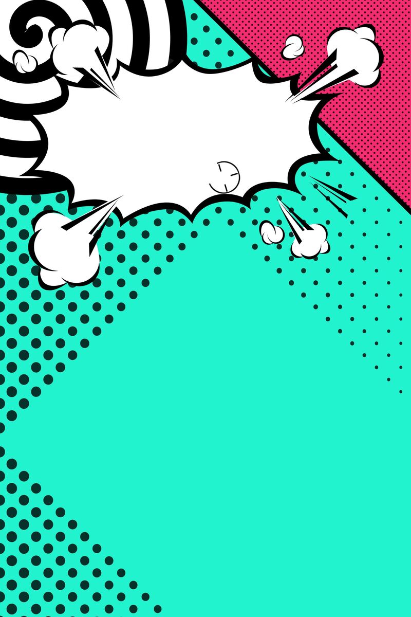 波普风创意促销海报，高清JPG+扁平PSD素材，一键下载