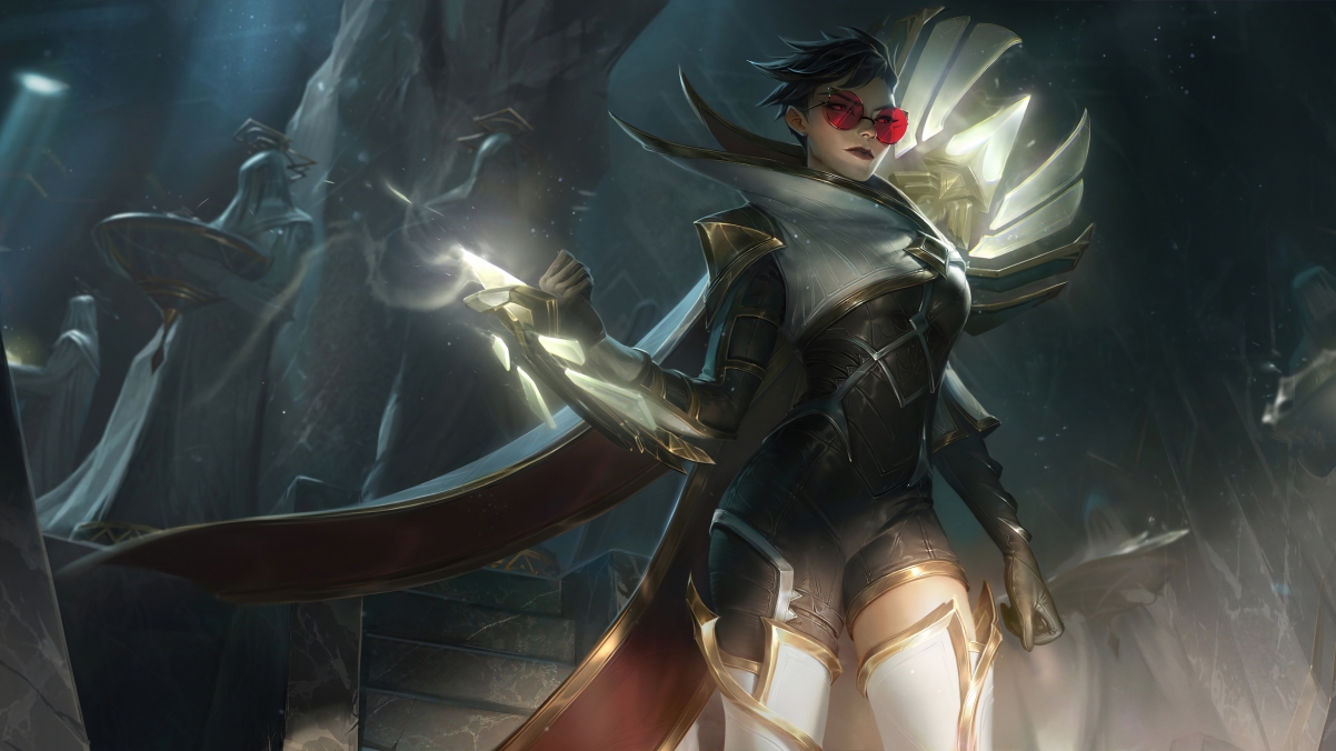 LOL暗夜猎手薇恩，光明版4K超高清壁纸，3840x2160分辨率，一键下载