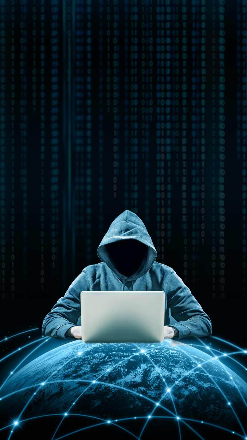 简约蓝调网络安全PSD素材，分层H5高清JPG+扁平化设计下载