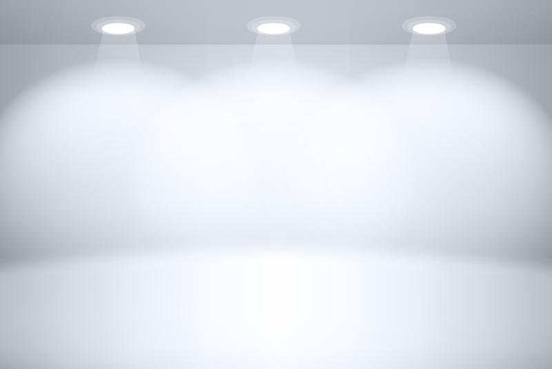 白色立体灯光房间背景素材，高清JPG+扁平简约AI设计图，免费下载