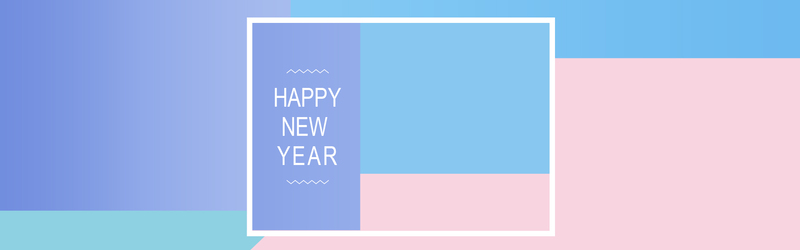 新年几何粉蓝电商海报背景，高清JPG+扁平PSD素材下载