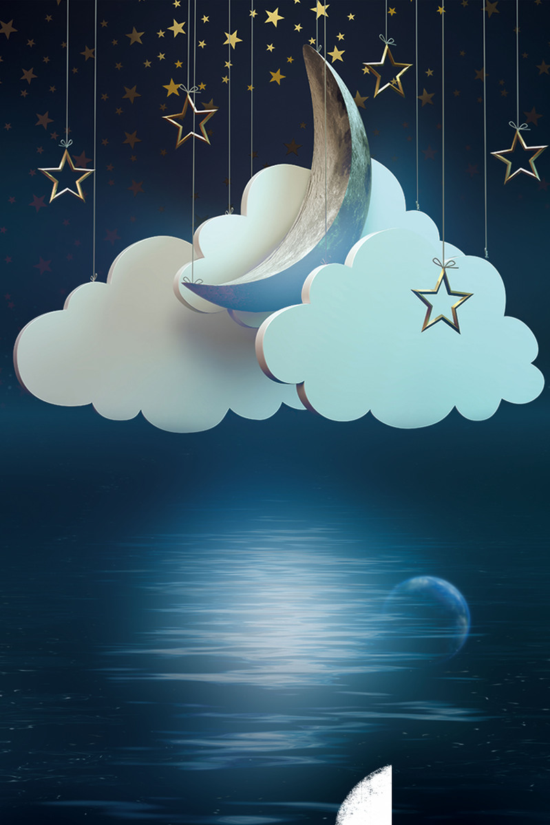 蓝色世界睡眠日海报设计素材，高清JPG+扁平简约PSD免费下载
