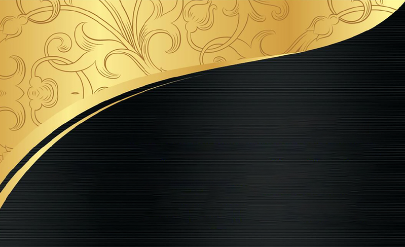 金色花纹背景名片，高清简约JPG图片设计素材下载