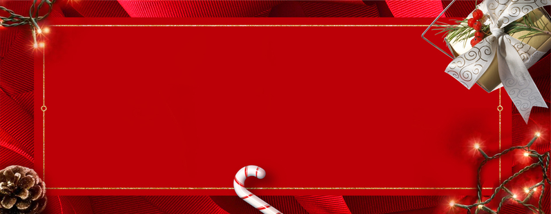 双旦庆典淘宝喜庆Banner，红色简约风格，高清JPG/PSD格式素材下载