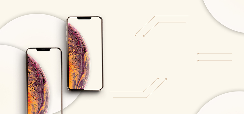 新品iPhone手机高清图集，简约白底JPG+扁平PSD素材下载