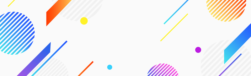 淘宝天猫促销banner，几何渐变设计，高清JPG/AI素材下载